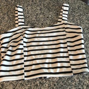 Black and White Croptop